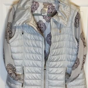 Chico’s Convertible Puffer Jacket/Vest Sz 2 (12-14)